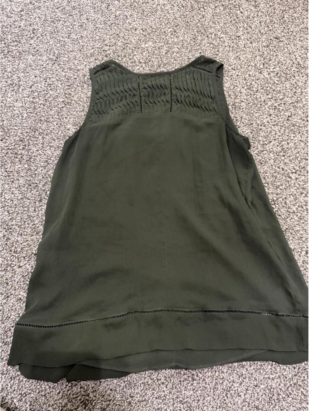 Banana Republic Women's Green and Khaki Blous